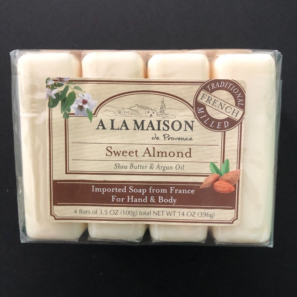 A LA MAISON 4 Bars Sweet Almond French Luxury Soap